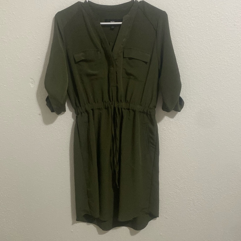A green dress only wore once